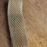 Vintage gold plated metal mesh bracelet. Image 5