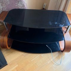 free glass tv stand