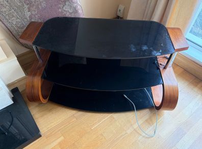 free glass tv stand