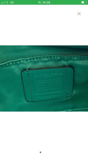 authentic leather coach bag