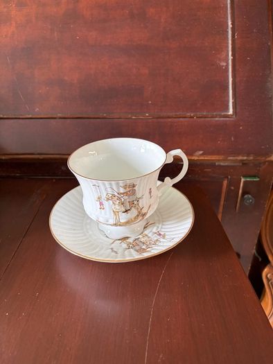 Child's tea set featuring charming illustrations by the German artist Gisela Gottschlich.