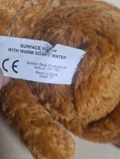 Rainbow BUNGLE soft toy teddy plush bean toy beanie Tagged vintage