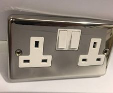 Polished Chrome Double Sockets