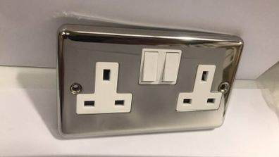 Polished Chrome Double Sockets