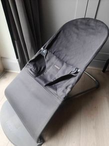 Baby Bjorn Bouncer Bliss, Dark Grey / Charcoal Quilted Cotton - Like New