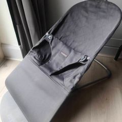 Baby Bjorn Bouncer Bliss, Dark Grey / Charcoal Quilted Cotton - Like New