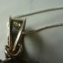 Large Modern Statement Citrine, Peridot & Pearl Pendant with Chain. Sterling Silver Image 4