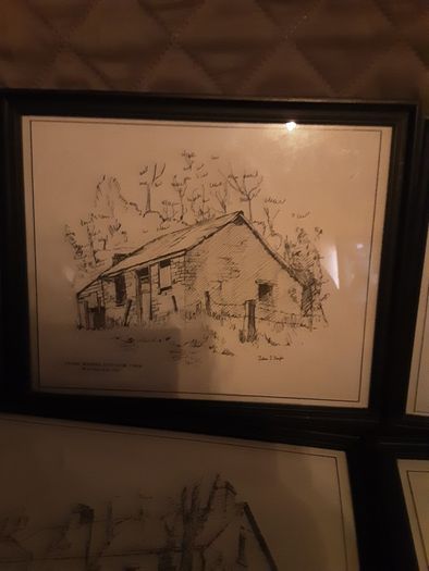 four Australian ink sketches,