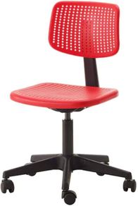 ikea office chair black and red