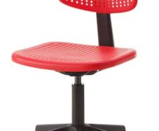 ikea office chair black and red