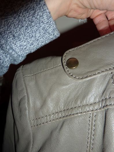 Bershka leather biker jacket size M