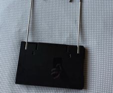 Three panel mirror with LED Light