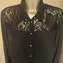 BPC selection navy lace blouse size UK16 EU44 Postage included Image 2