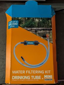 Sawyer Mini Water Filter Source Hydration Tube Kit Used Once