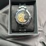 Dante II | Black Skeleton Watch with Gold-tone Movement Image 3