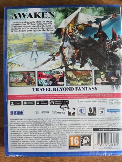 Metaphor PS5 game - new