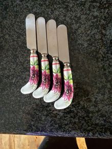 Laura Ashley Floral Heritage 4-Piece Butter Flatware Set