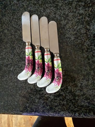 Laura Ashley Floral Heritage 4-Piece Butter Flatware Set