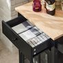 kitchen trolley cabinet black display cabinet glass door Image 6
