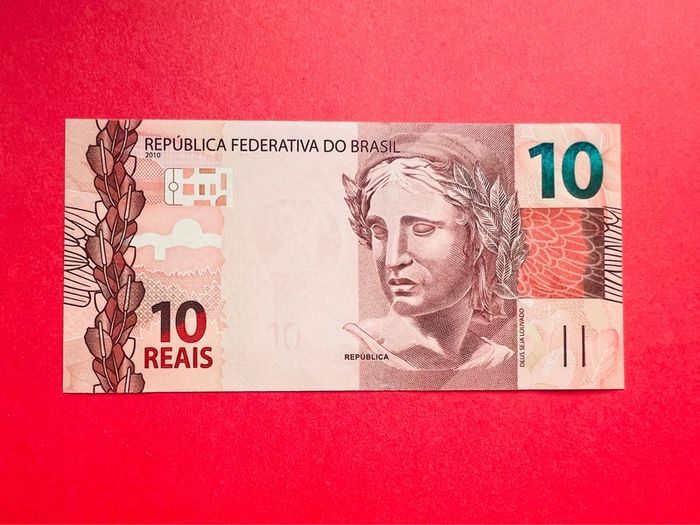 Brazil  10  Reals. 2010  Pick  254. Uncirculated