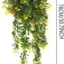 NEW SALE |  2 PCS Artificial Hanging Plants Plastic Plants Fake Plants for Indoors Trailing Plants for Hanging Baskets for Indoor Outdoor Garden Wedding Party Decoration Image 2