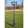 Garden Light Post 3-arms 215 cm Dark Green/Black Aluminium Image 6