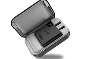 1Mii B05 Airplane Bluetooth 5.3 Adapter for Headphones W/Portable Charging Case Support aptX Adaptive/HD/Low Latency, 3.5mm Aux Wireless Audio Transmitter Use on Airplanes, Boats or in Gym