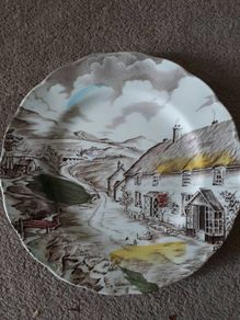 W.H.Grindley "Quiet Day" Plate 9"