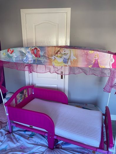 princess canopy toddler bed