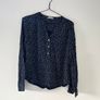 M&S Navy White Dot Blouse Size 38 or 10 UK Image 3
