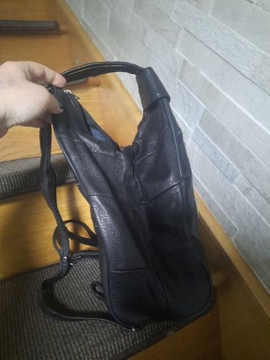 Leather rucksack