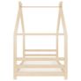 Kids Bed Frame Solid Pine Wood 90x200 cm Image 3