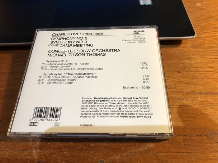 Charles Ives " Symphonies Nos 1 & 4 + 2 & 3