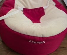 Baby bean bag - personalised with the name Alannah
