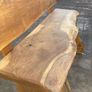 Live edged solid timber bench Image 5