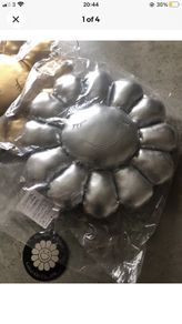 Takashi Murakami Flower Cushion Complex - 30cm - Silver