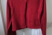 Girls red Christmas cardigan