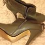Buffalo grey leather ankle boots with suede trim size 39/6 hardly worn Image 4