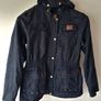 Diesel waxed style parka coat size small pit to pit 18" Navy Cotton/polyester In excellent condition Image 5