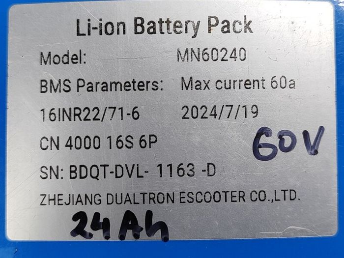 dualtron battery minimotors genuine