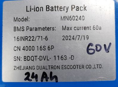 dualtron battery minimotors genuine