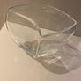 Vintage and Lovely quality unusal shape thick Glass vase Image 2
