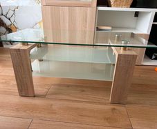 3-Tier Glass Coffee Table
