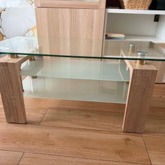3-Tier Glass Coffee Table