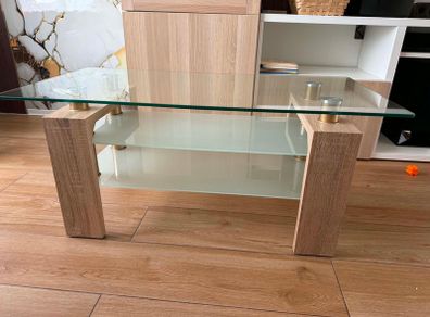 3-Tier Glass Coffee Table