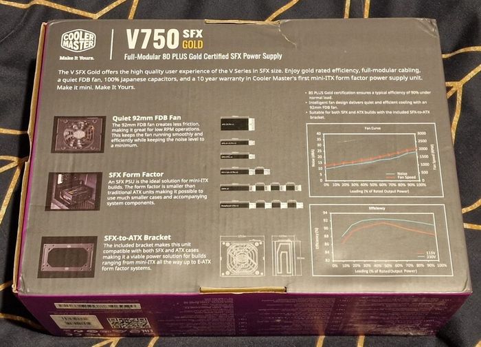Cooler Master V750 SFX Gold - 750W 80 PLUS Gold