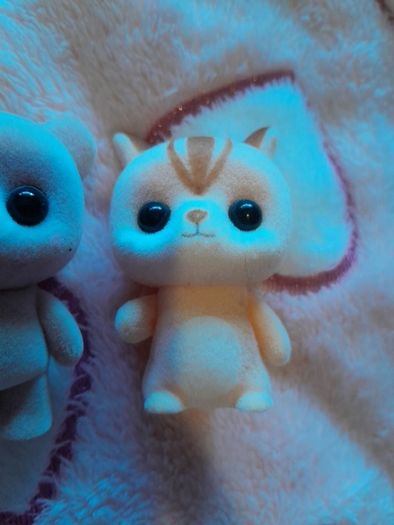 Small little furry animal toys x3