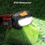 FREE P&P LED Head Torch, [2 Pack] COB Headlamp Super Bright Headlight, Adjustable with 3 Modes, Lightweight for Running, Camping, Fishing Image 5