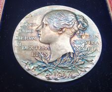 United Kingdom Victoria Sterling Silver Medal for her Diamond Jubilee 1837- 1897