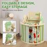 Climbing Frame with Soft Cushion, 7 in 1 Foldable Indoor Climbing Frame, Montessori Baby Toddler Climbing Toys Indoor, Climber Indoor Set with Arch, Ramp, Ladder (Dinosaur) Image 3